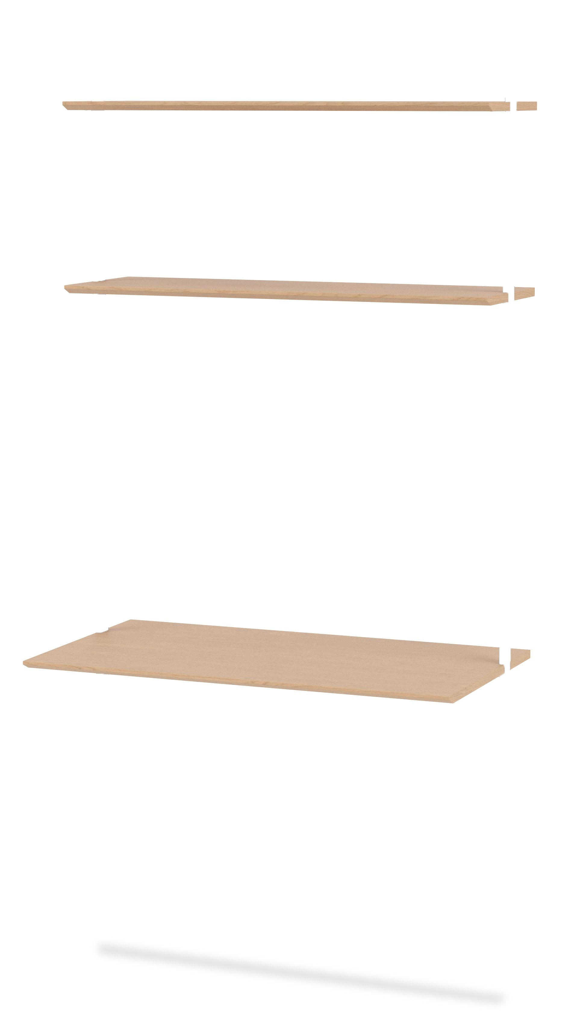 Beam 36w 20d 78h Desk with 12d Shelves