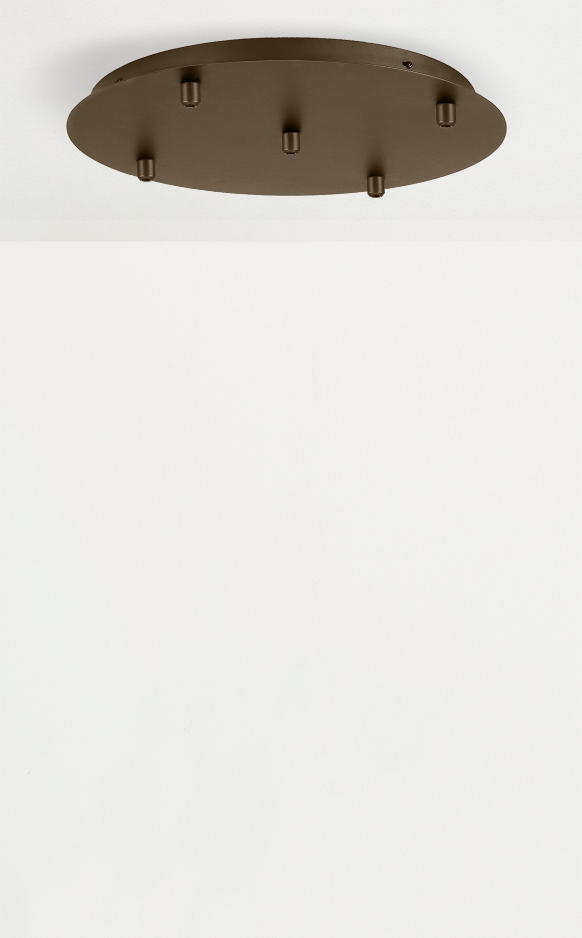 Glow Mixed Pendants with Round Ceiling Plate - Set of Five