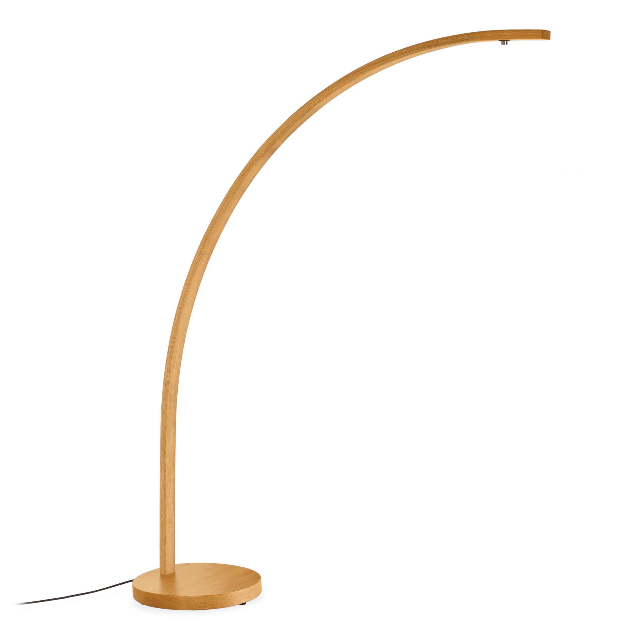 Wood arched store floor lamp