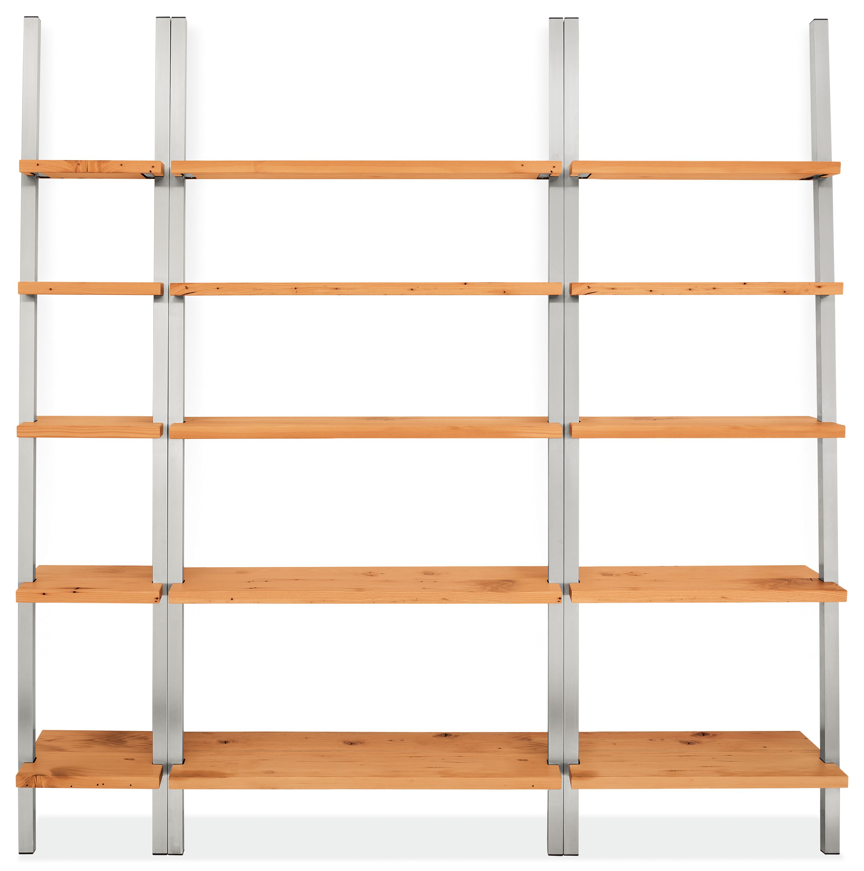 Gallery Leaning Shelf Wall Units in Reclaimed Wood