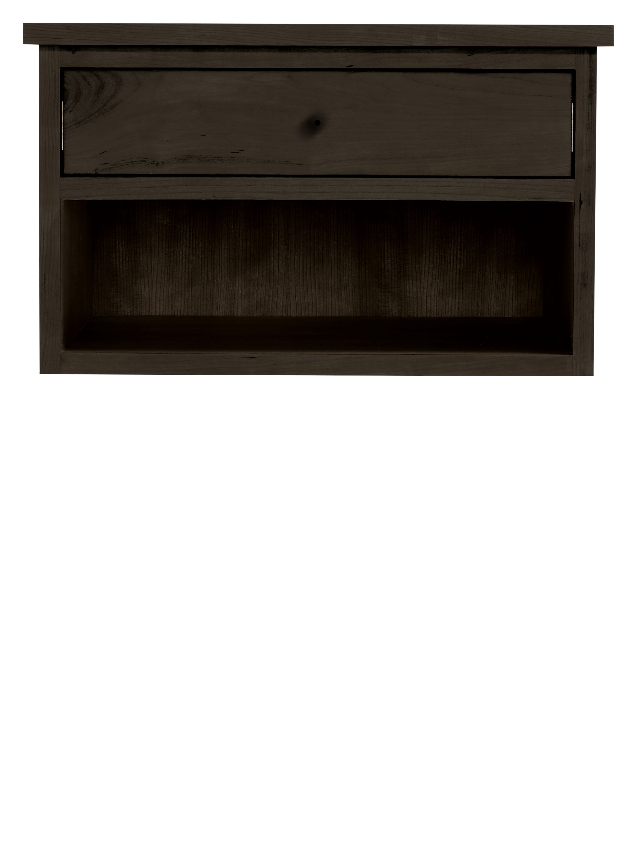 Linear 20w 16d 28h One-Drawer Nightstand with Wall-Mount Option
