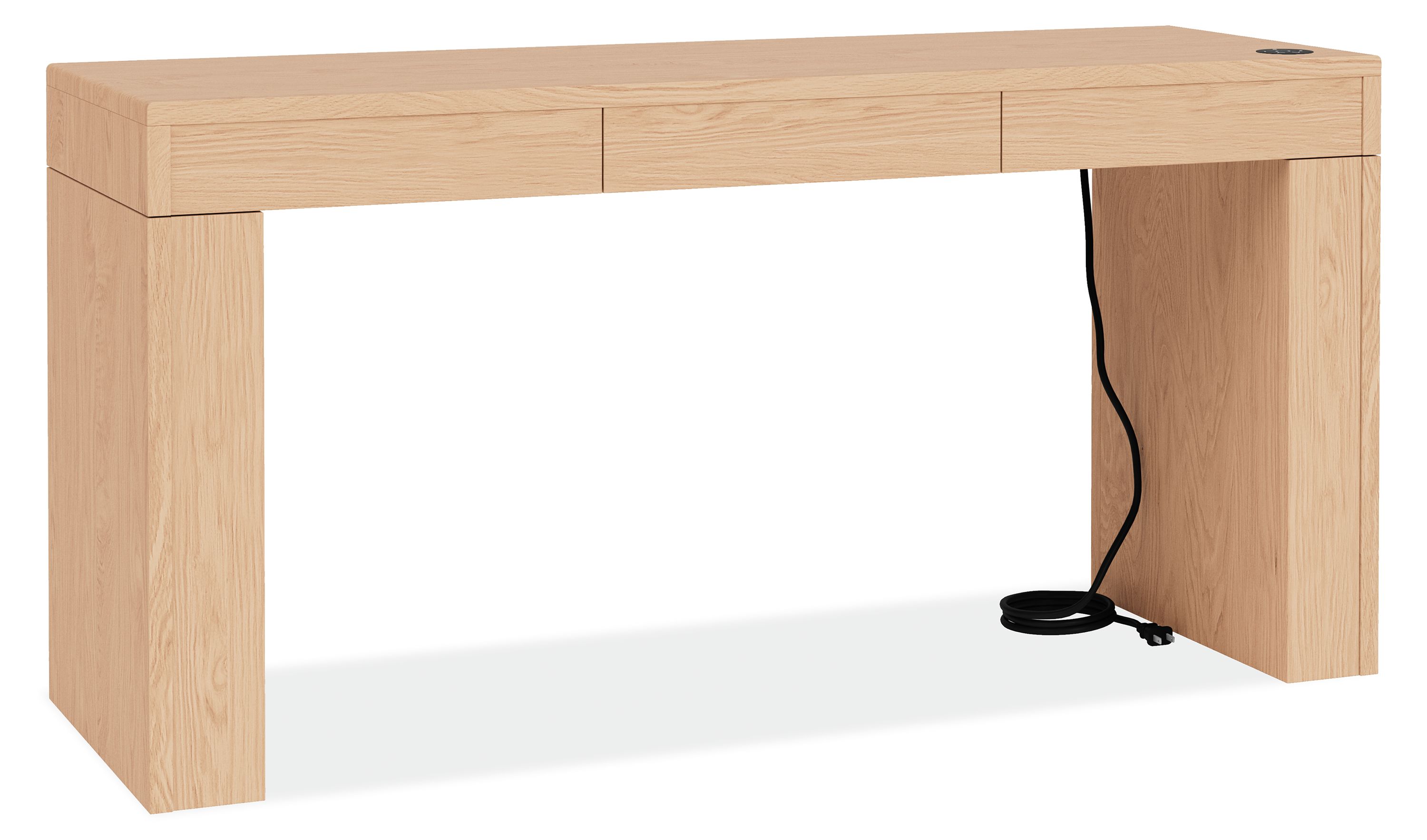 Lincoln 60w 20d 30-49h Adjustable Standing Desk with Center Drawer