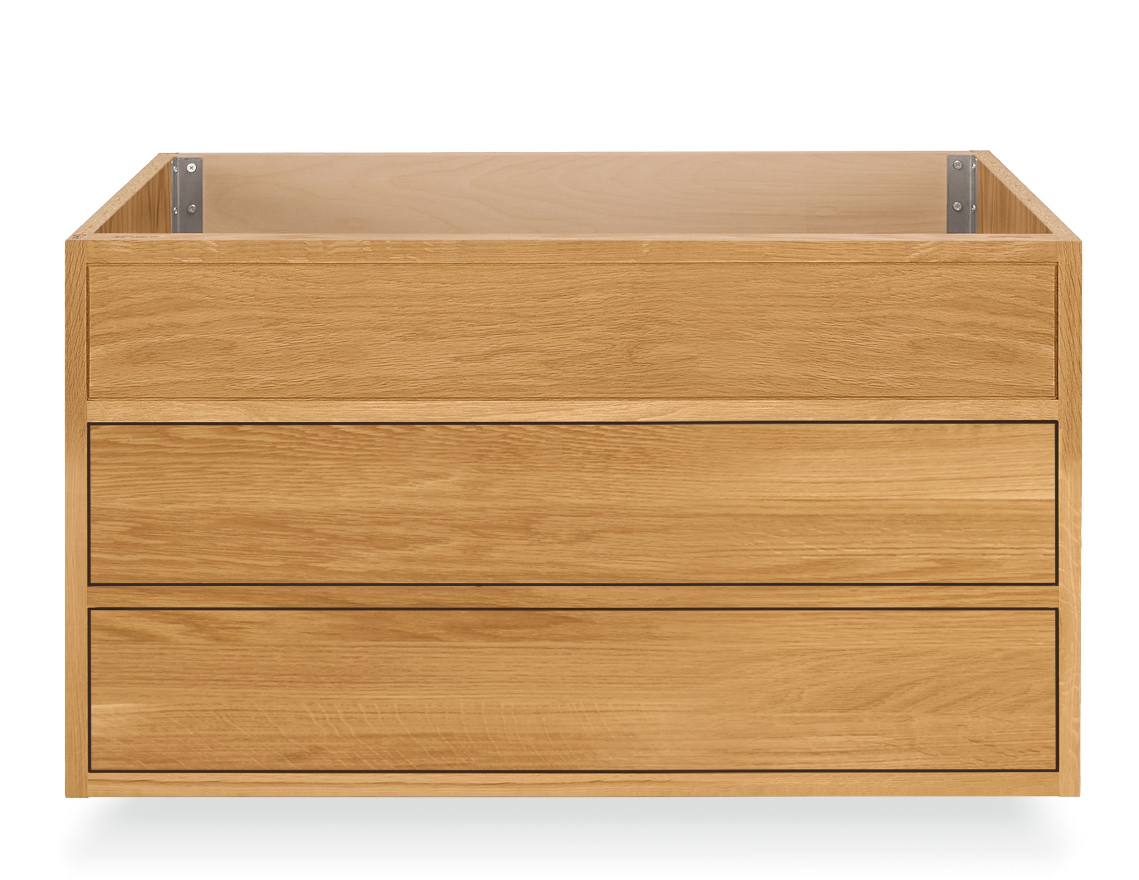 Linear 34.5w 21d 19.25h Single-Sink Floating Vanity Cabinet w/Drawers & No Top