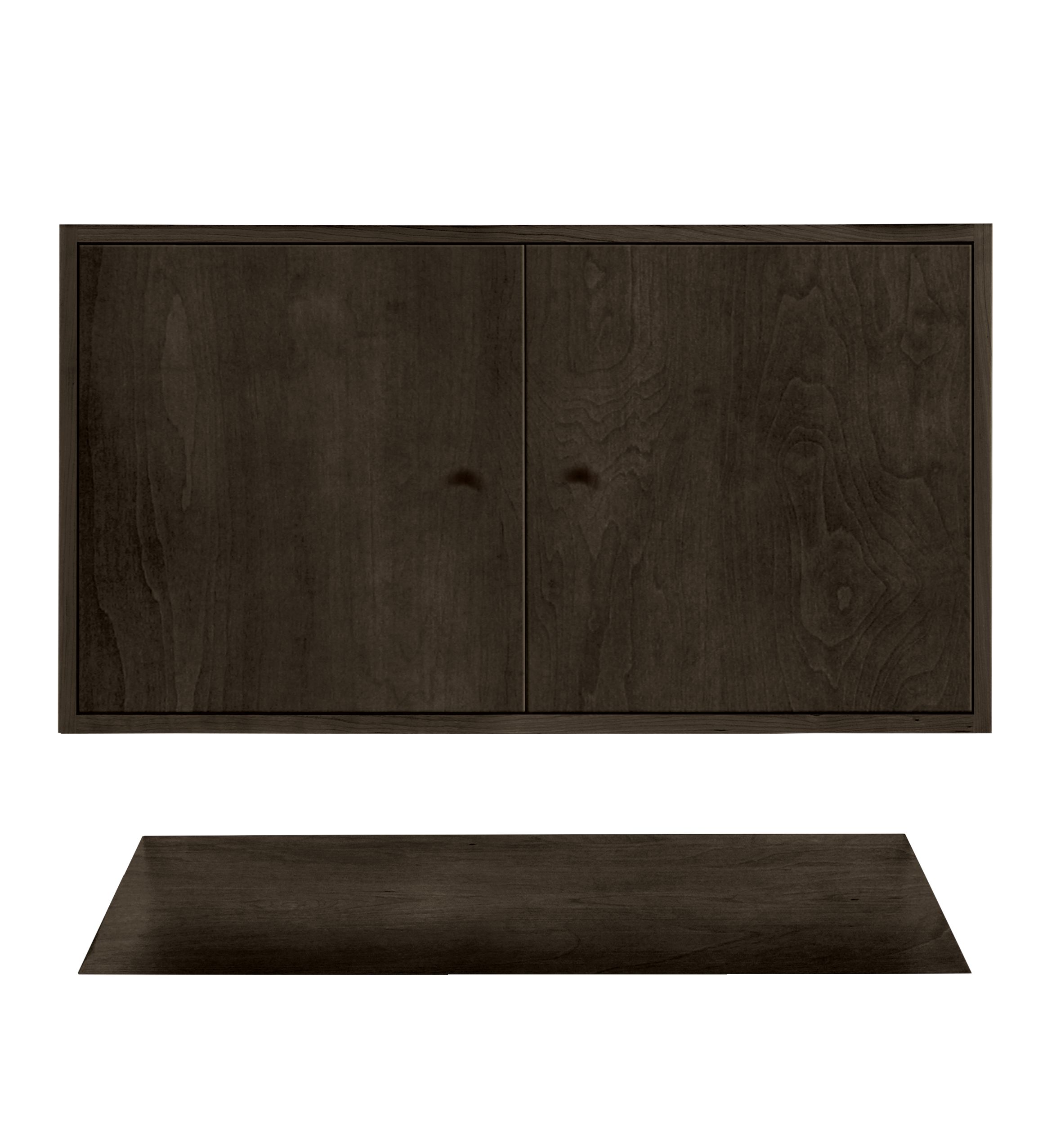 Linear 34.5w 21d 33.25h Single-Sink Vanity Cabinet with Shelf & No Top