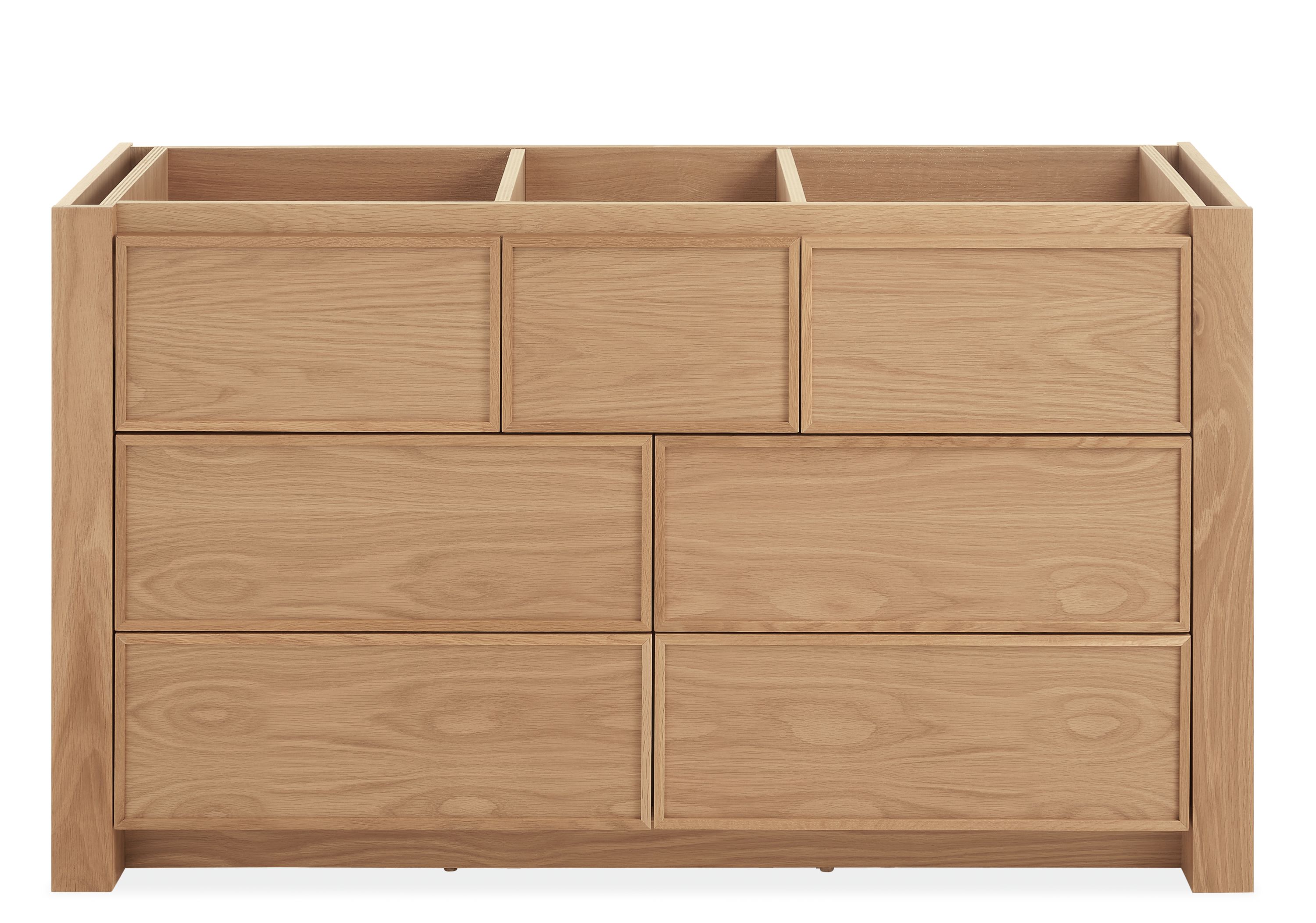 Amherst 60w 21.75d 34h Double-Sink Vanity with Left & Right Overhang