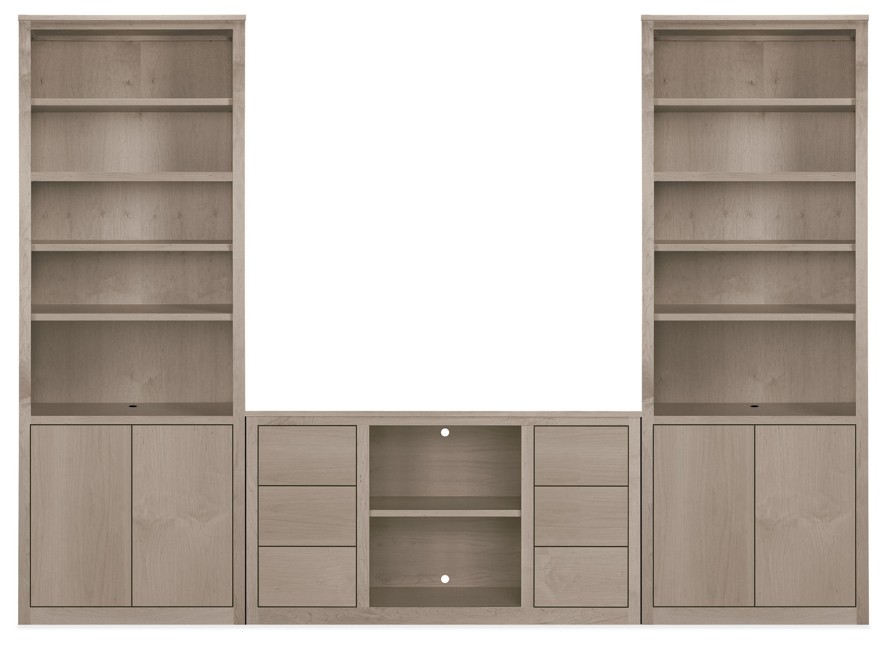 Woodwind 120w 17d 86h Four-Door Media Wall Unit