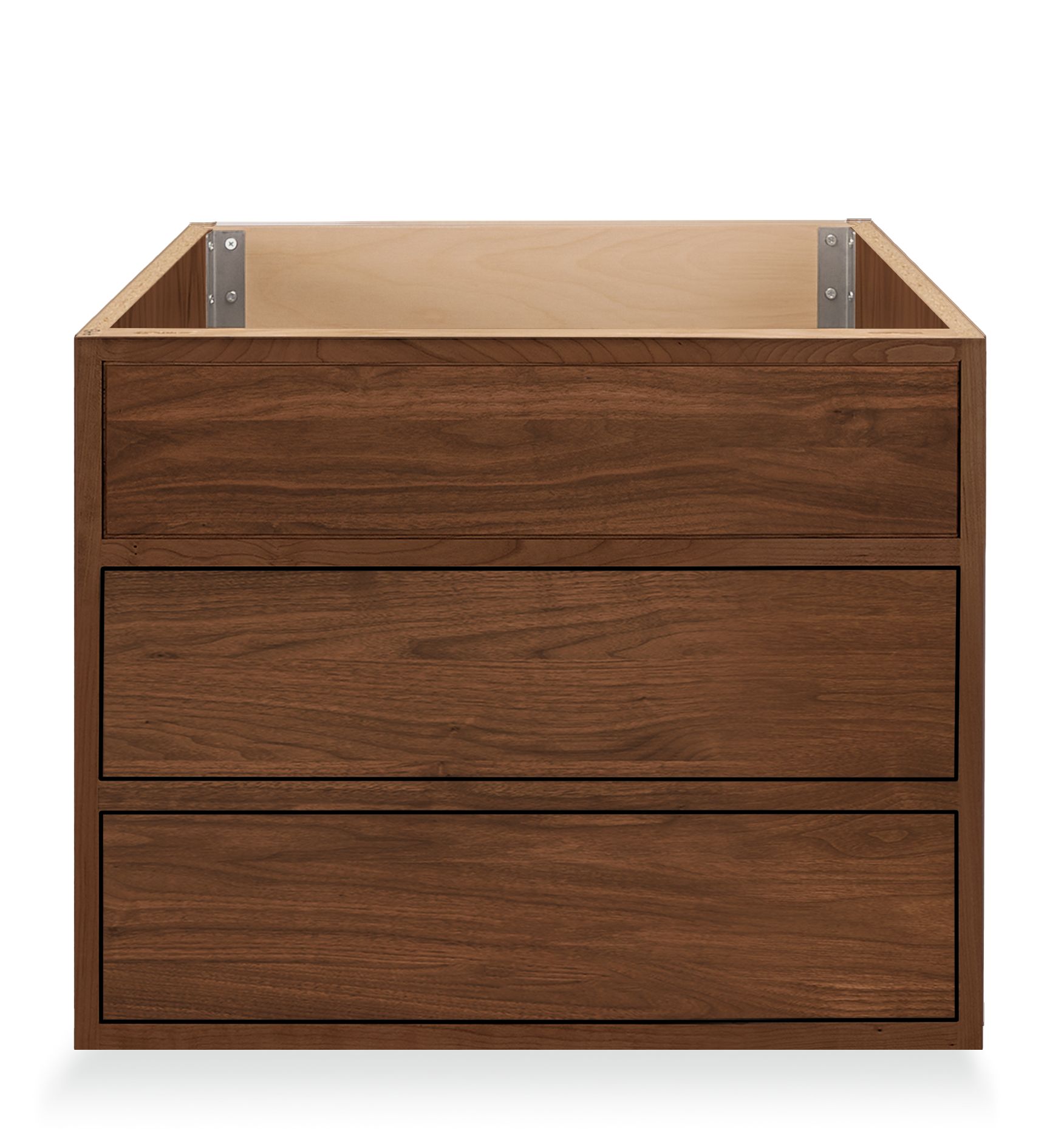 Linear 24.5w 21d 19.25h Single-Sink Floating Vanity Cabinet w/Drawers & No Top