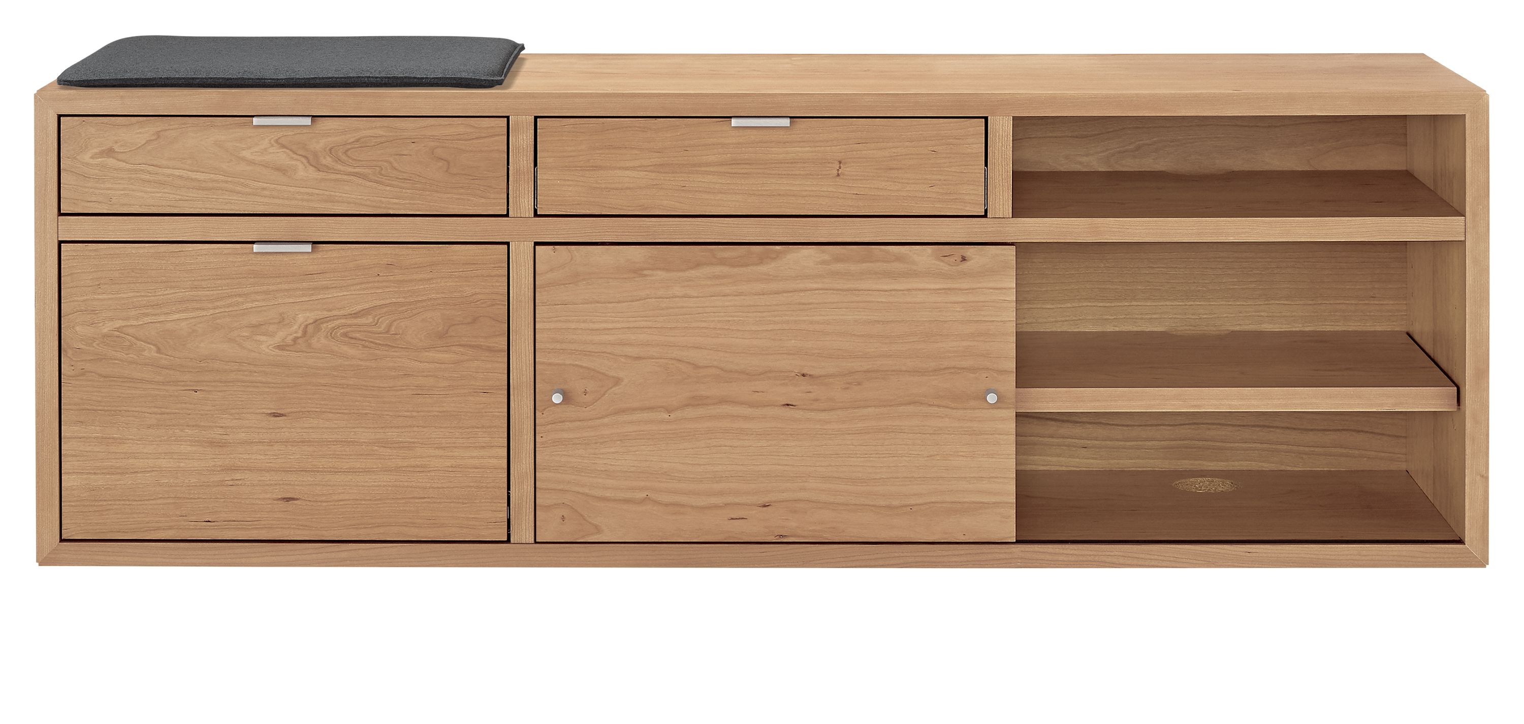 Copenhagen 60w 16d 25h Left-File Drawer Bench with Cushion