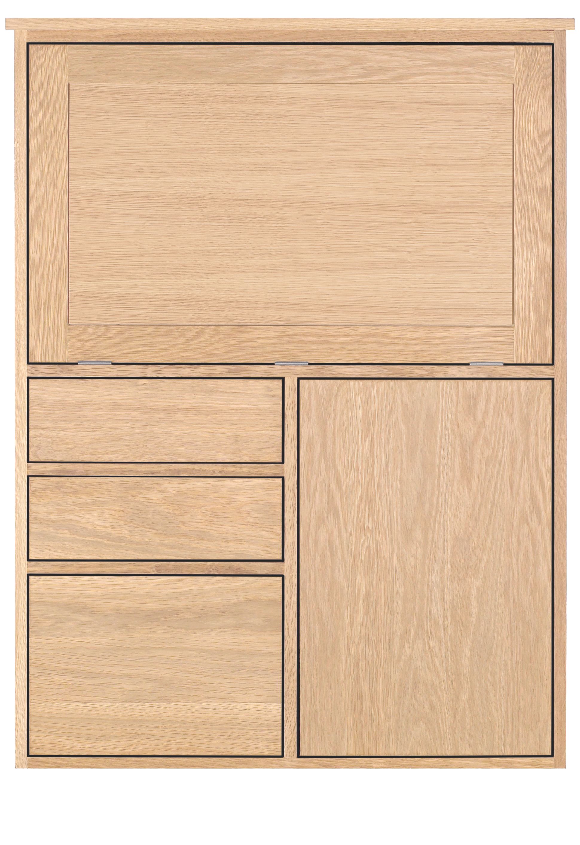 Linear 35w 23d 51h Office Armoire with One File Drawer