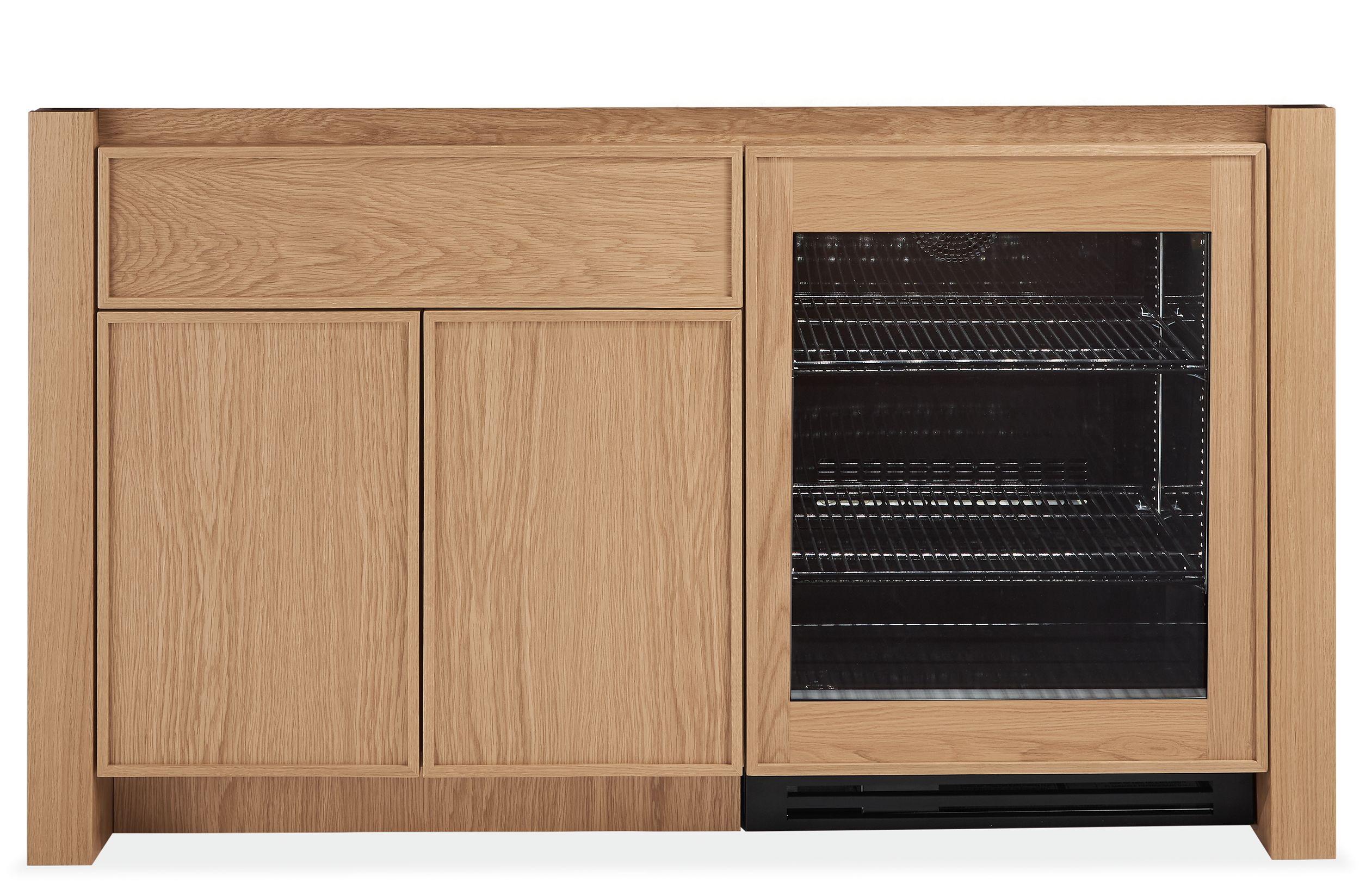 Amherst Storage Cabinets with Refrigerator