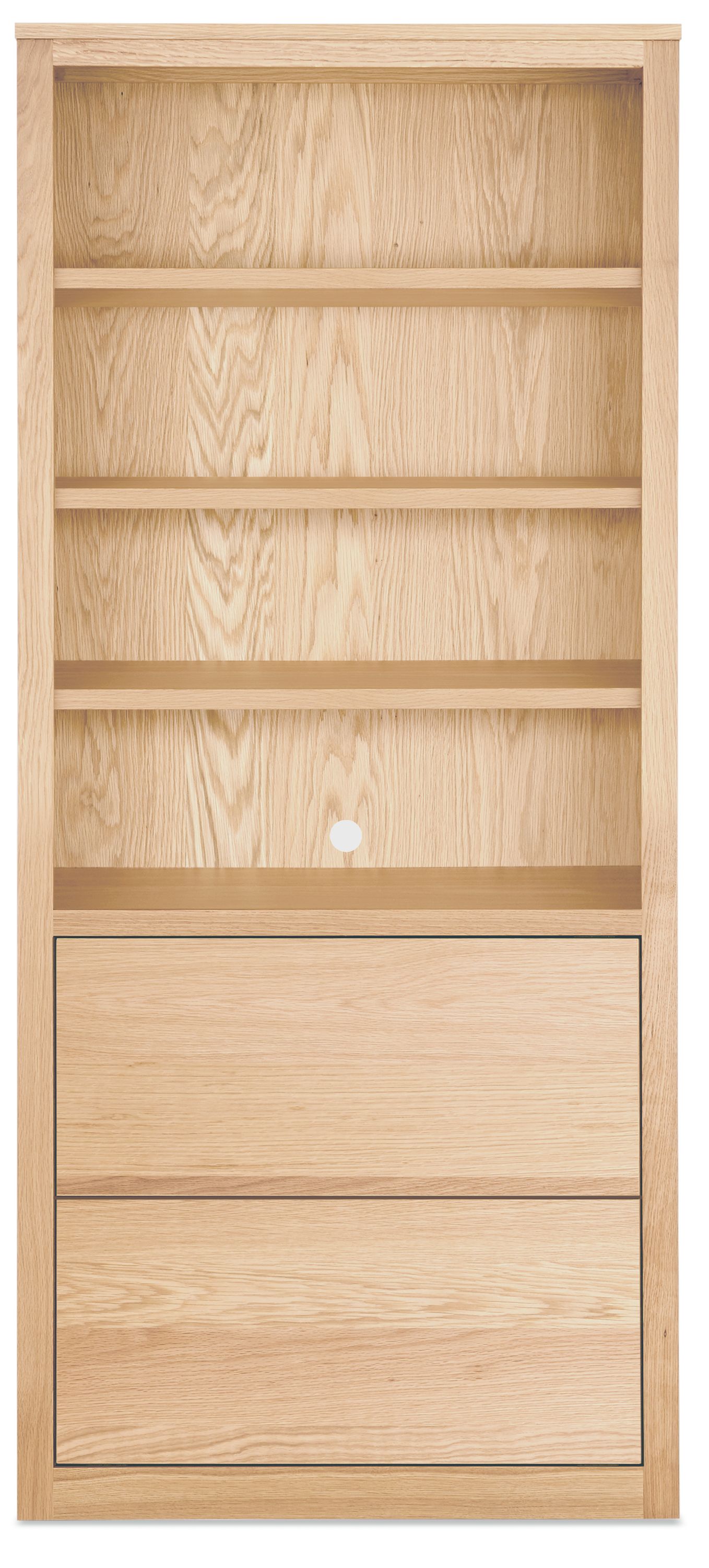 Woodwind Bookcase with File Drawers