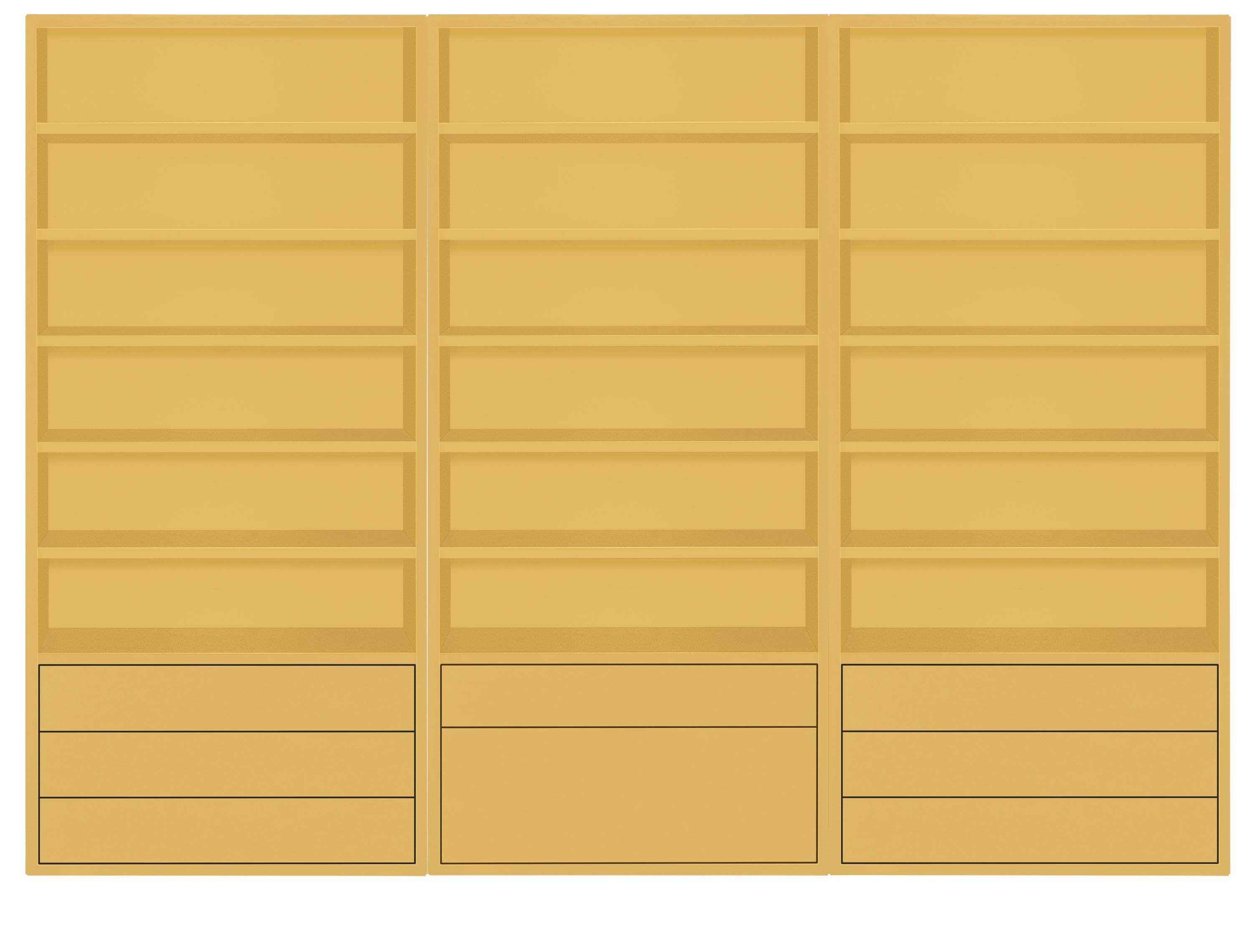 Copenhagen 108w 14d 82h Eight-Drawer Wall Unit