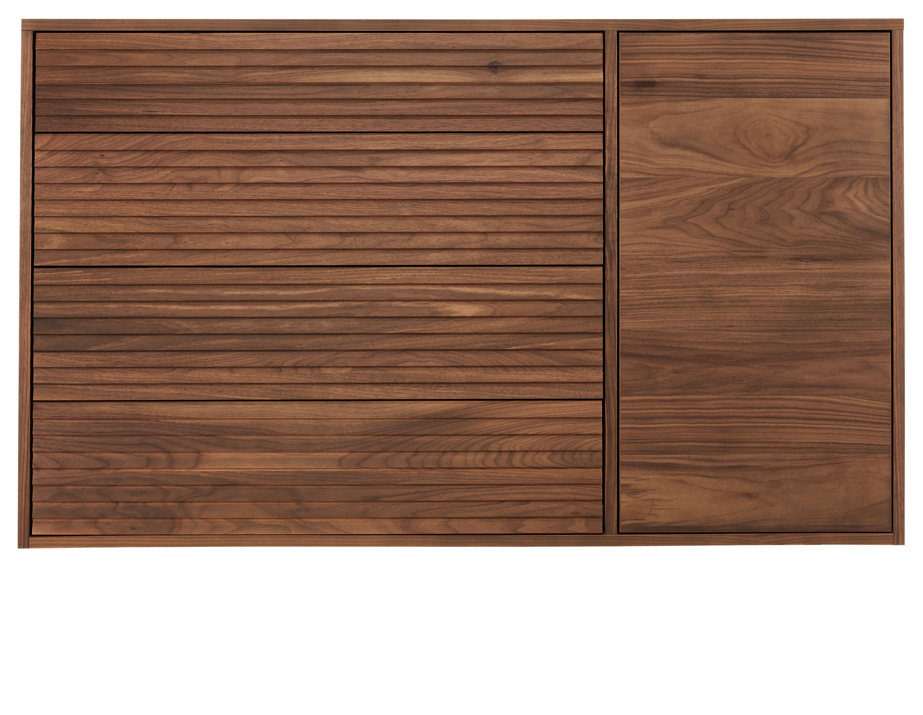 Adrian 54w 20d 42h Four-Drawer/One-Door Dresser