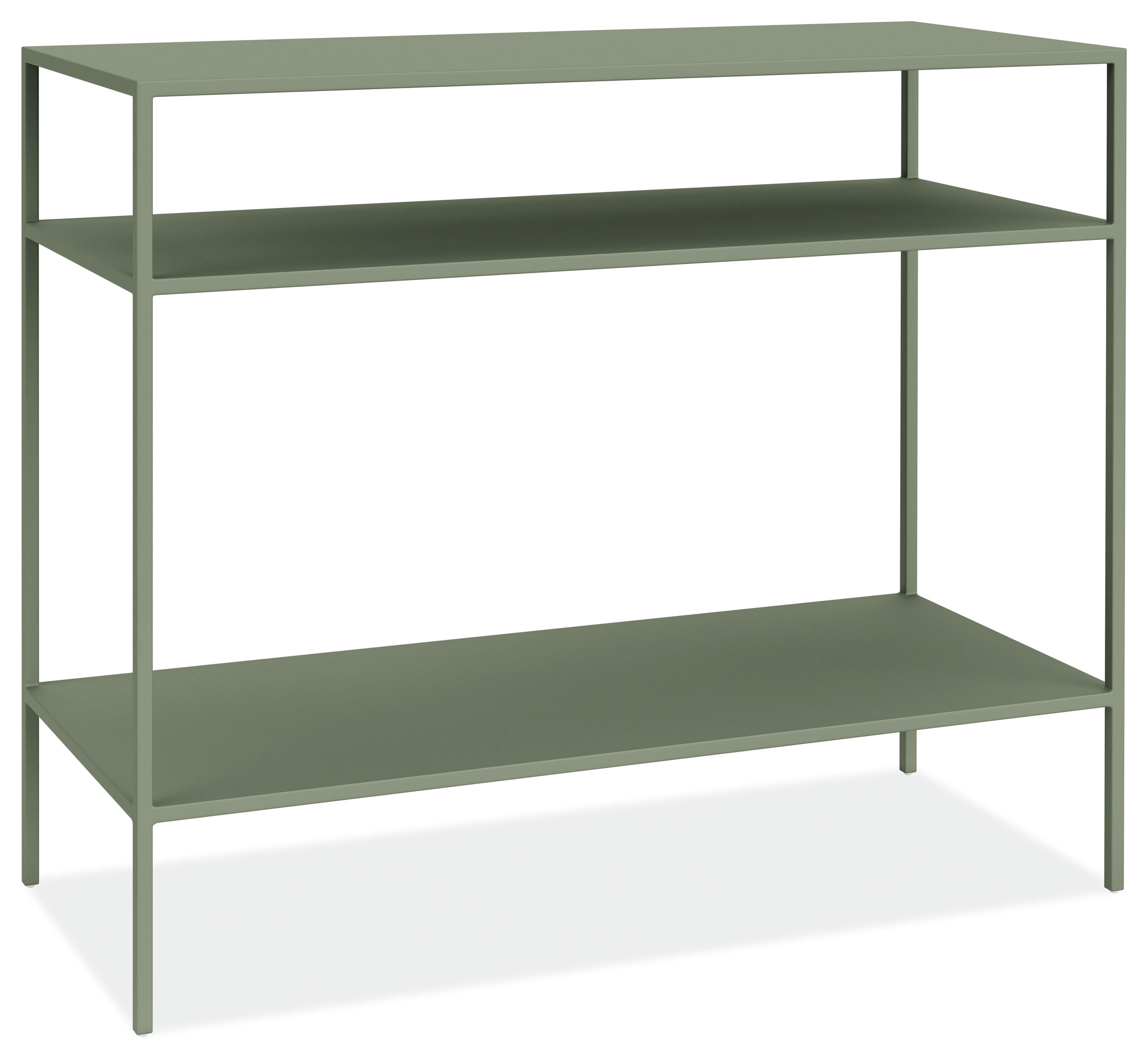 Slim 34w 15d 29h Console Bookcase with Open Insert