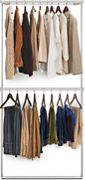 Top and Bottom Clothing Bars