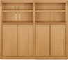 49"w - 72"w, 4 doors, center divider
