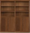 49"w - 72"w, 4 doors, center divider