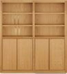 49"w - 72"w, 4 doors, center divider