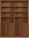 49"w - 72"w, 4 doors, center divider