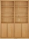 49"w - 72"w, 4 doors, center divider