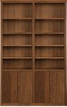 49"w - 72"w, 4 doors, center divider