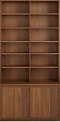 37"w - 54"w, 2 doors, center divider