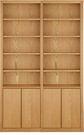 49"w - 72"w, 4 doors, center divider