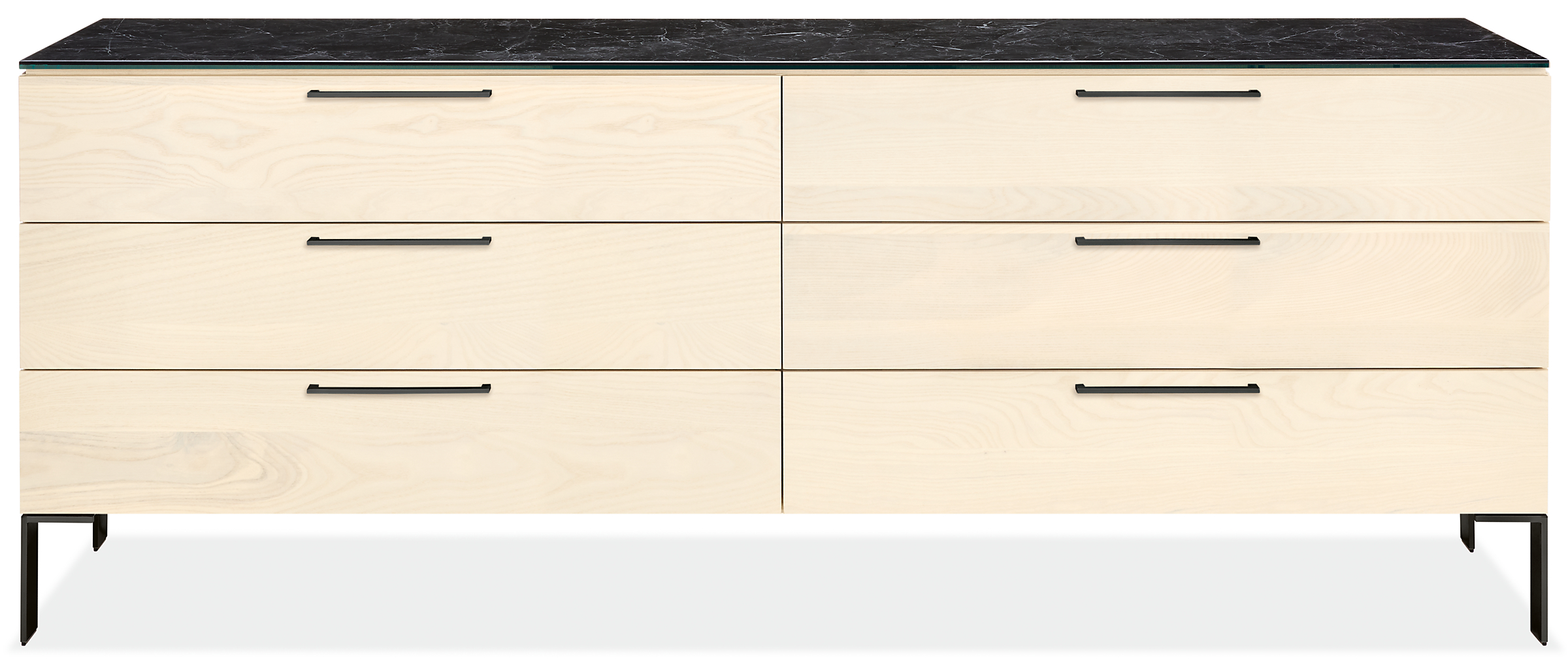Kenwood 84w 20d 33h Six-Drawer Dresser with Ceramic Top