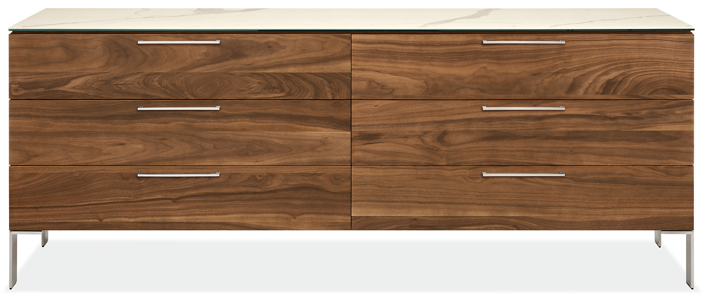 Kenwood 84w 20d 33h Six-Drawer Dresser with Ceramic Top