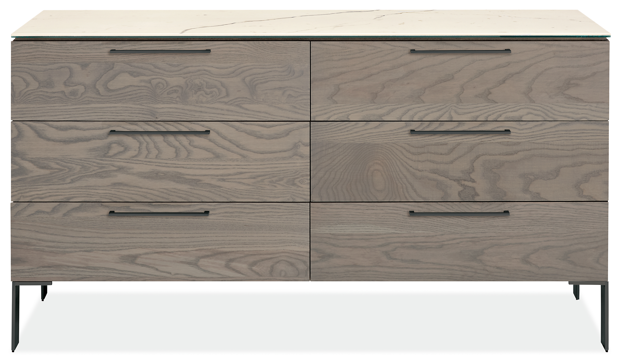 Kenwood 60w 20d 33h Six-Drawer Dresser with Ceramic Top