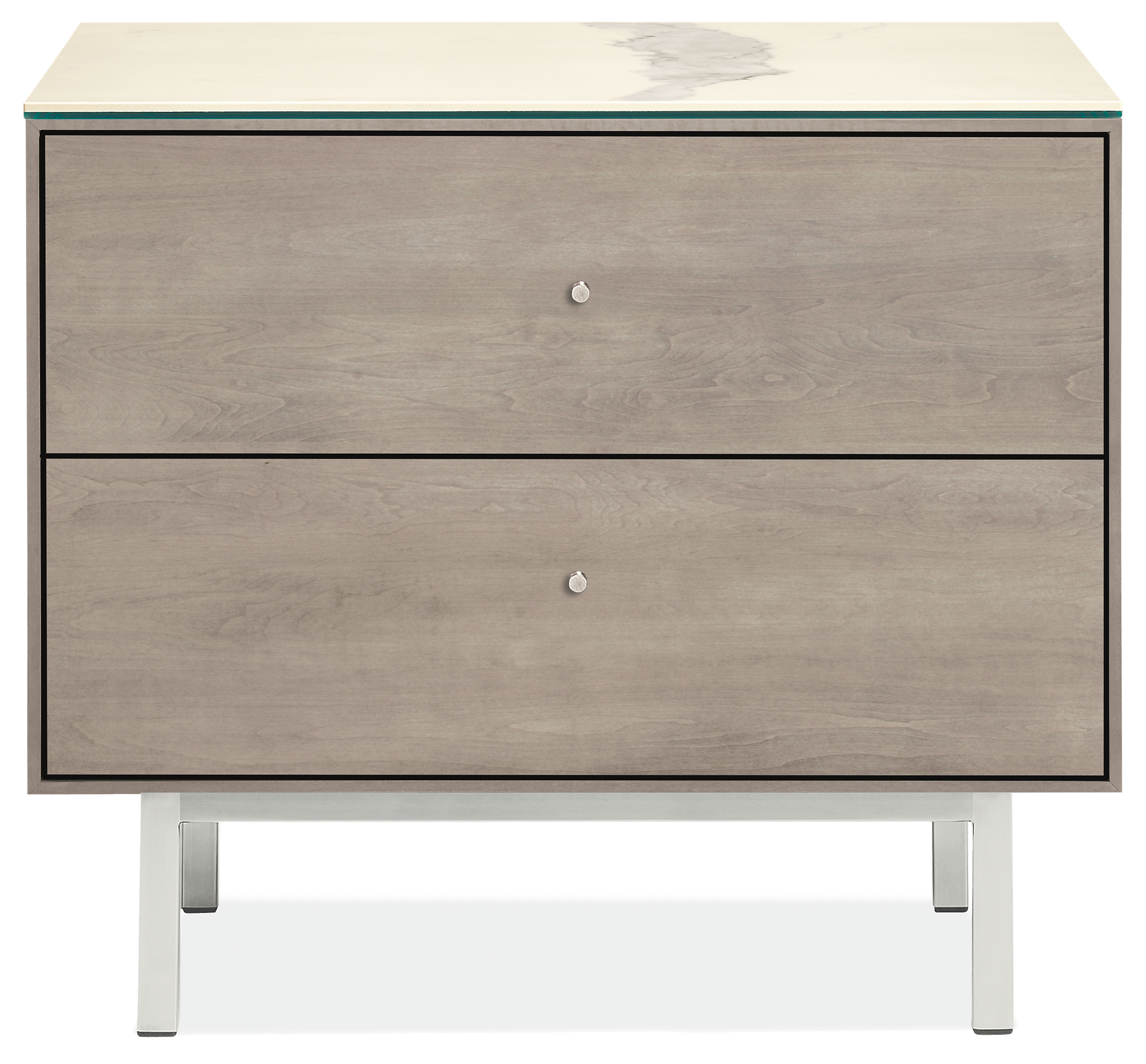 Hudson Nightstands with Steel Base