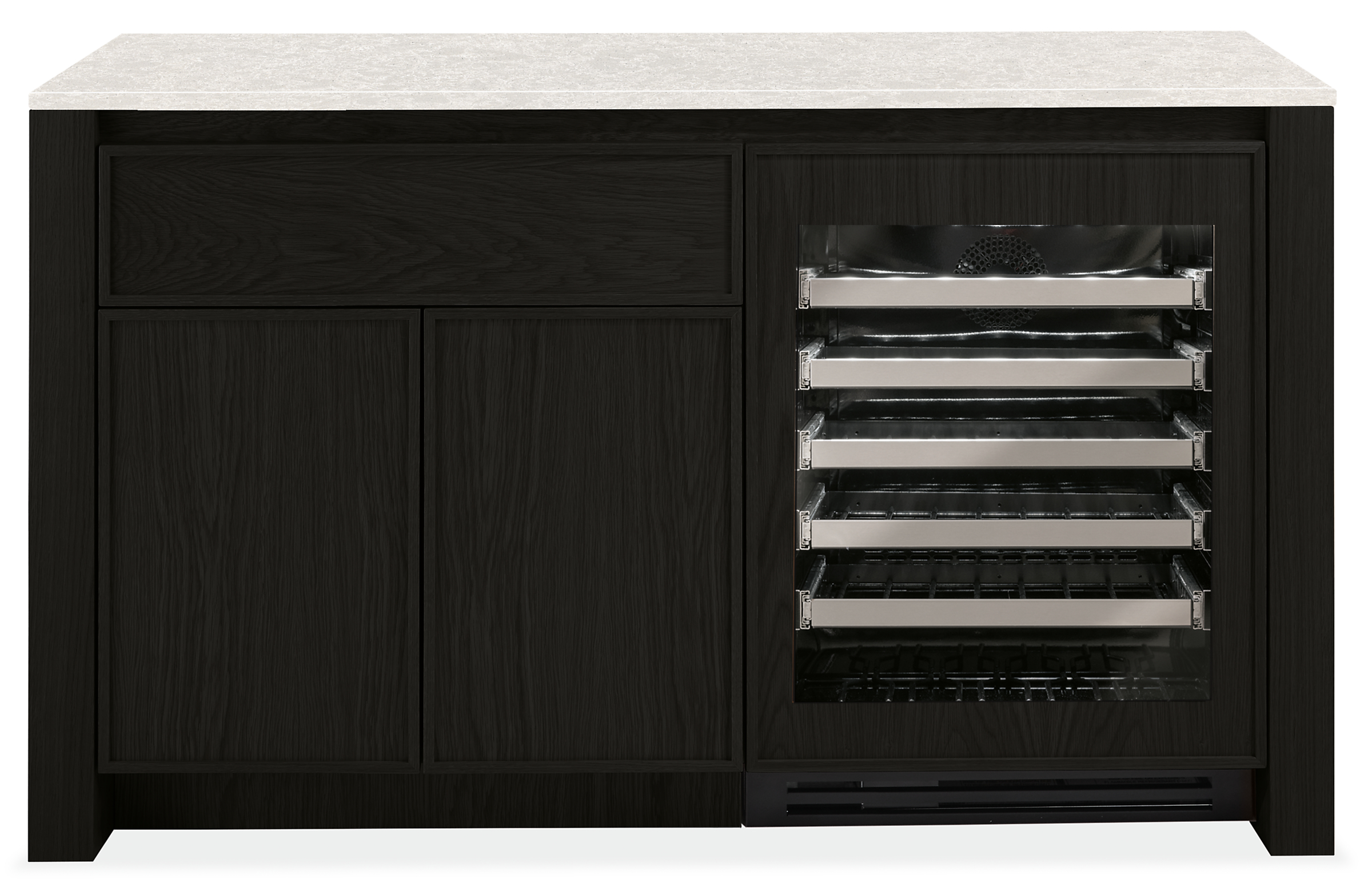 Amherst Storage Cabinets with Refrigerator