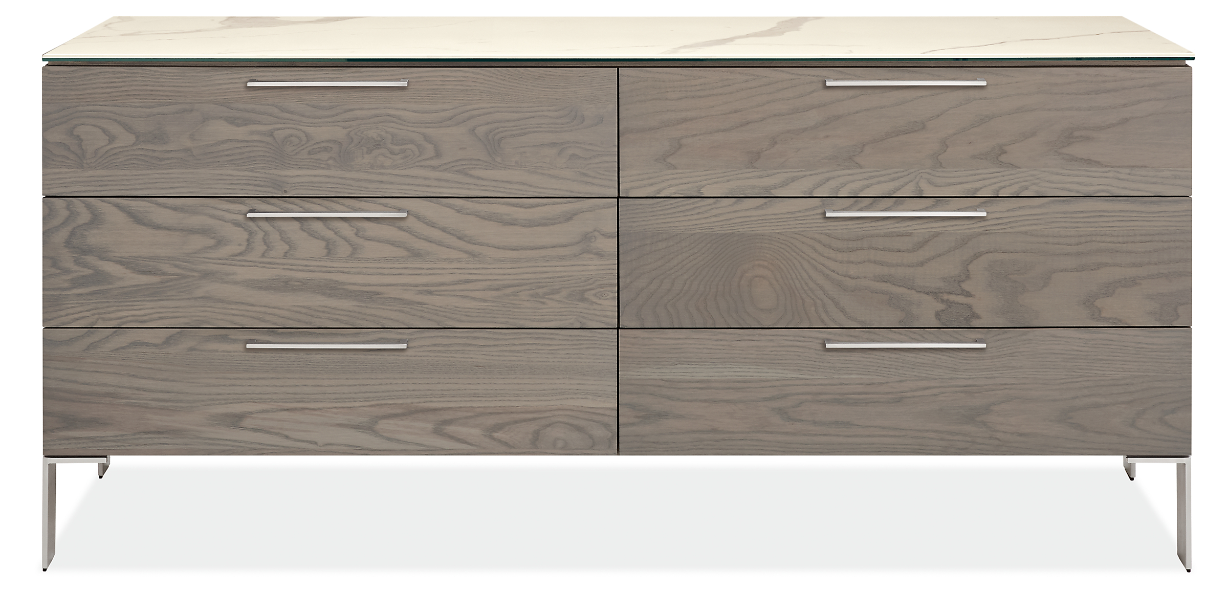 Kenwood 72w 20d 33h Six-Drawer Dresser with Ceramic Top