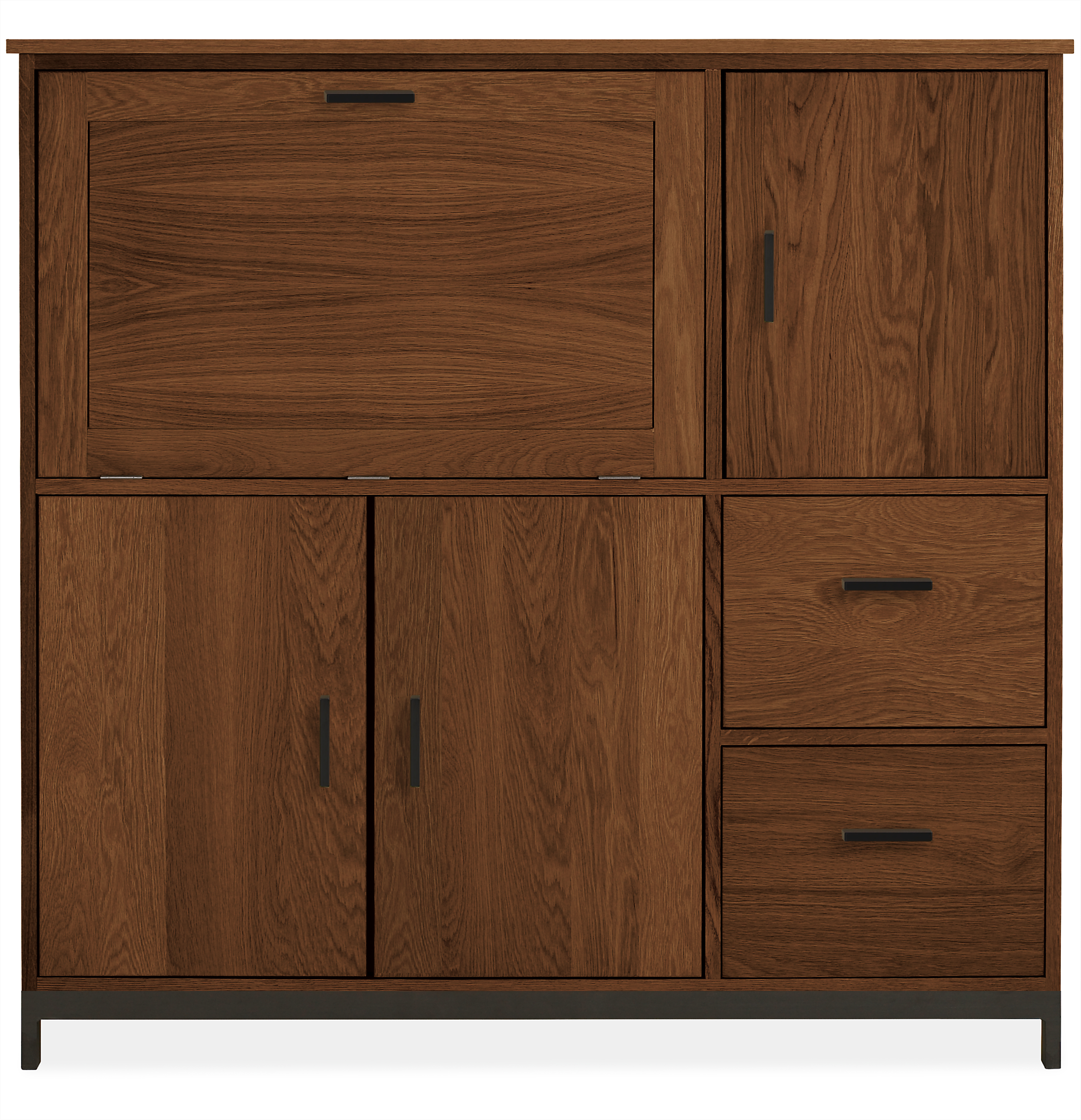 Linear 51w 23d 51h Office Armoire with Two File Drawers