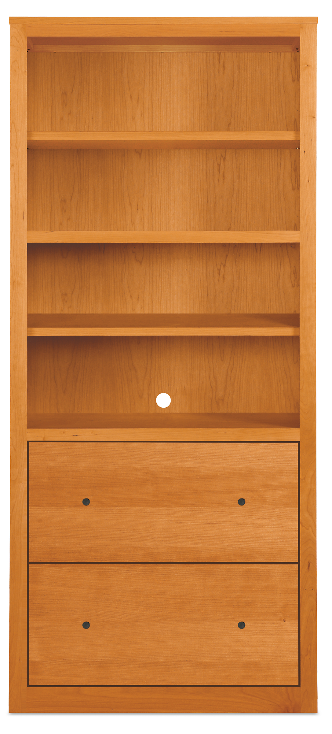 Woodwind 32w 17d 72h Two-File-Drawer Bookcase