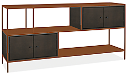 Foshay 60w 15d 29h Console Bookcase with Inserts