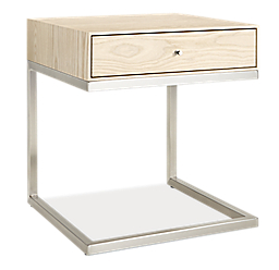Hudson 20w 20d 22h One-Drawer C-Table Nightstand