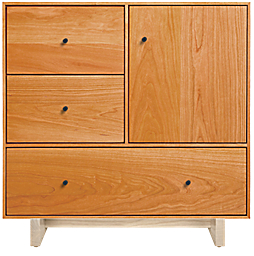 Hudson 24w 12d 24h Storage Cabinet with Wood Base