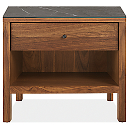 Emerson 26w 20d 22h One-Drawer Nightstand with Top Option