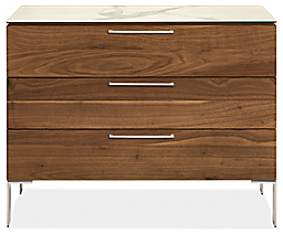Kenwood 42w 20d 33h Three-Drawer Dresser with Ceramic Top