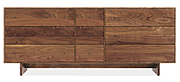Hudson 84w 20d 34h Nine-Drawer Dresser with Wood Base