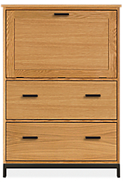 Linear 35w 23d 51h Office Armoire with Two Lateral File Drawers