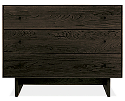 Hudson 36w 20d 28h Three-Drawer Dresser with Wood Base