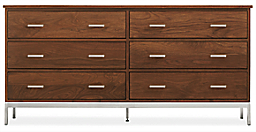Linear 67w 20d 32h Six-Drawer Dresser