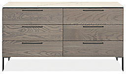 Kenwood 60w 20d 33h Six-Drawer Dresser with Ceramic Top