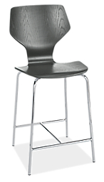 Pike Counter Stool with Metal Base