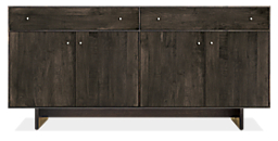 Hudson 72w 16d 34h Storage Cabinet with Wood Base
