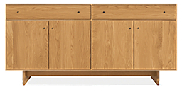 Hudson 72w 16d 34h Storage Cabinet with Wood Base