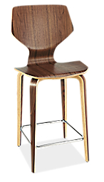 Pike Counter Stool with Wood Base