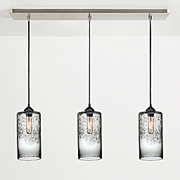 Abra Pendants with Rectangle Ceiling Plate - Set of Three